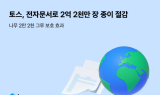 토스, 전자문서 2억2000만건 발급…종이 2억2000장 절약