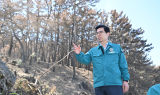 김광열 영덕군수, 산불 피해지역 산사태 예방 긴급 점검