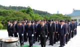 한화 방산 3사, 6∙25 75주년 맞아 현충원 공동 참배