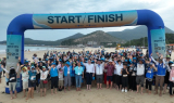 완도군, 전국 맨발 걷기 축제 마무리…1000여 명 참가