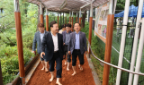 김성제 의왕시장 '오전로가족공원 황톳길 개장 참석'