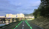 장성군, 황룡강 자전거길에 태양광 LED 조명 설치