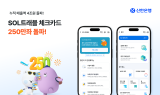 신한은행, 'SOL트래블 체크카드' 250만좌 돌파 기념 이벤트 진행