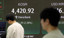 코스피, 사상 첫 4400 돌파…삼성전자도 ‘13만전자’