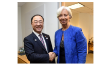 홍남기, IMF·세계은행 총재에 