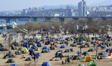 ‘한강 텐트’ 단속 실적 0건…“100만원 과태료 부담”