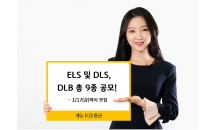 KB證, 오는 17일까지 ELS·DLS·DLB 등 9종 공모