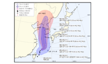 태풍 ‘바비’ 북상중 경로 수정…27일 수도권 관통할 듯