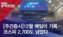 [주간증시]12월 매일이 기록…코스피 2,700도 넘었다