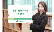 DB금투, 원금지급형 ELB 등 4종 판매