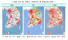 두 번째 5G 품질평가…속도 SKT·커버리지 LGU+·이용시설 KT