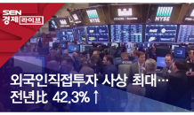 외국인직접투자 사상 최대 …전년比 42.3%↑