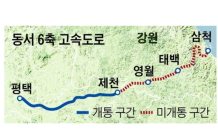 강원도, 영월~삼척(91.0km) 구간 중점사업으로 국토부 의결…총 사업비 4조 9,096억원