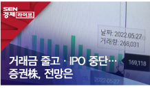 거래 줄고·IPO 중단…증권株 눈높이 낮춰야