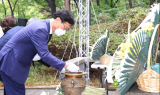 김대권 수성구청장, 6∙25참전 인도 나야 대령 기념비 참배