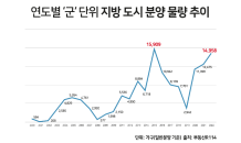 '군' 단위 지방 도시 올해 1만5,000가구 신규 분양