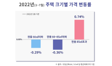 전용 85㎡초과 아파트 올해 유일 상승…넓은 집 선호현상↑