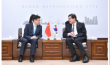 박형준 부산시장, 신임 천르뱌오(陳日彪) 주부산 중국 총영사 접견