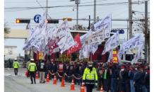 화물연대 군산항서 총파업 돌입