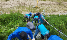 한국마사회 임직원, 집중호우 피해지역 복구 지원