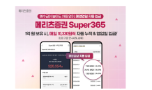 메리츠證, 매일 예수금 불려주는 ‘Super365 계좌’…잔고 2,200억 돌파