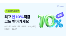 케이뱅크, '연 10% 적금' 앵콜 특판 실시...선착순 3만좌