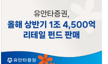 유안타증권, 올해 상반기 1조 4,500억 리테일 펀드 판매